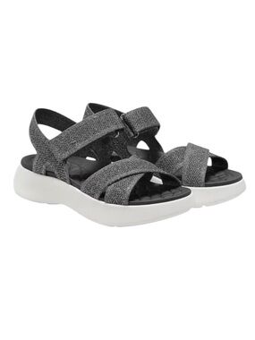 Vivaia Kiara Sport Sandals Size 38.5 US 7.5 Gray Silver Comfort Active Walking